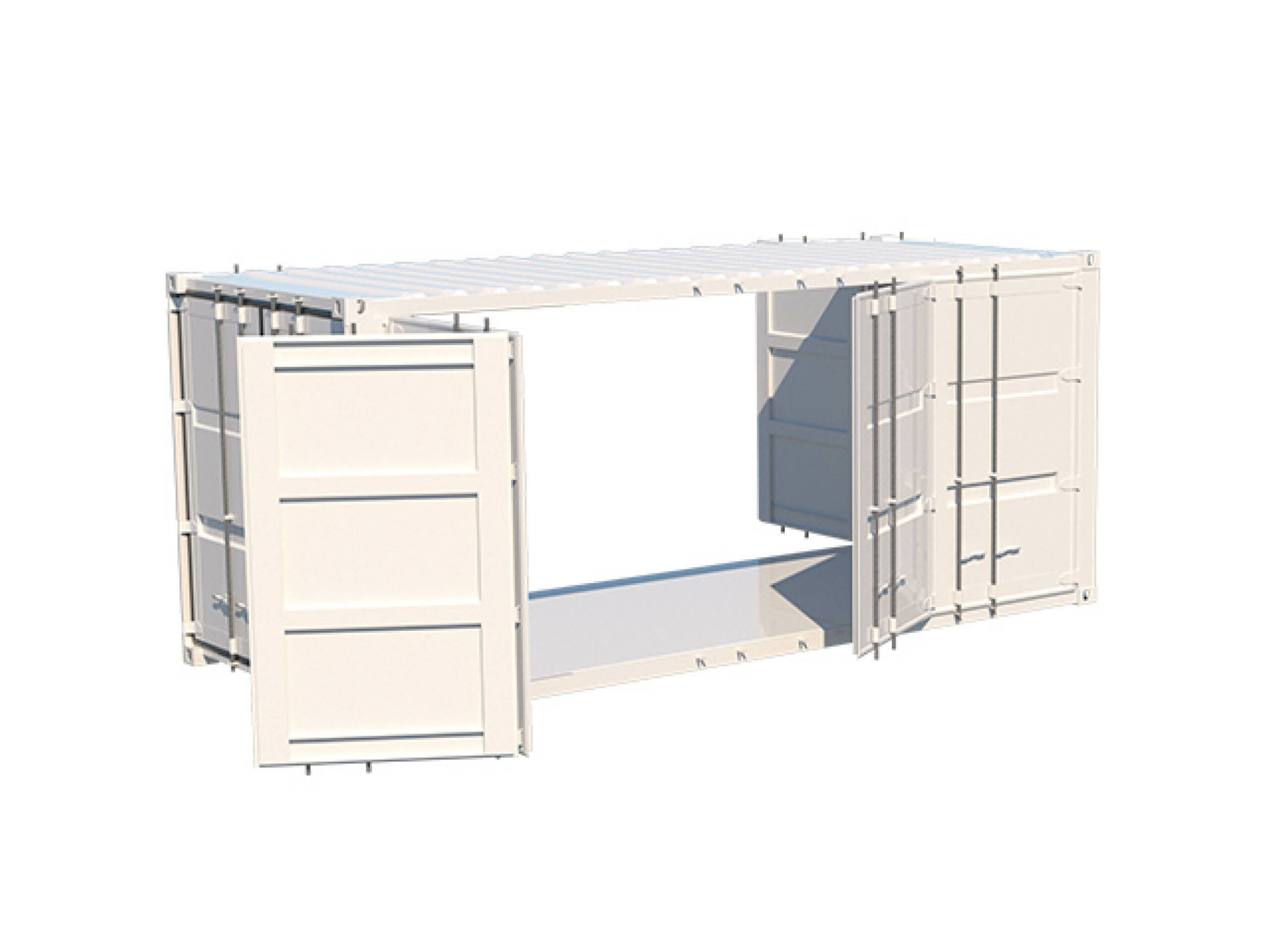 Container 20 pieds open side