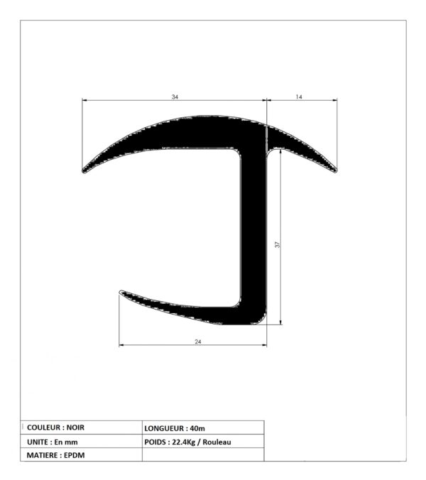 Joint de porte pour container 40m – Image 2