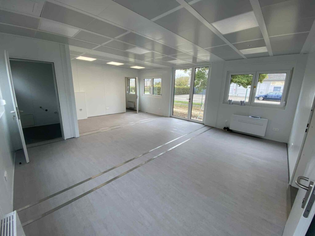 Bureau modulaire, vestiaire, réfectoire